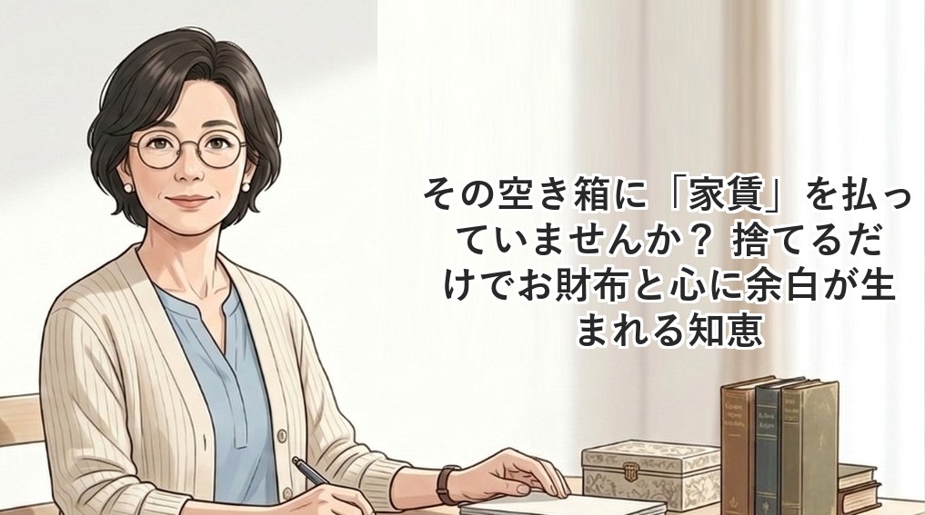 その空き箱に「家賃」を払っていませんか？ 捨てるだけでお財布と心に余白が生まれる知恵