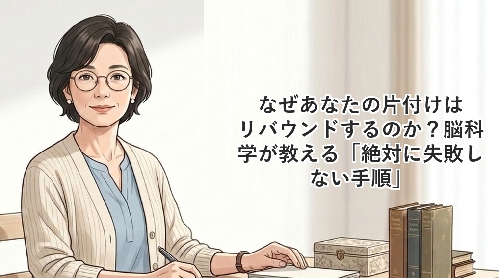 なぜあなたの片付けはリバウンドするのか？脳科学が教える「絶対に失敗しない手順」