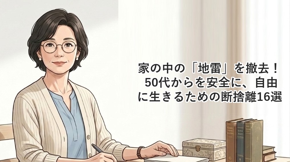家の中の「地雷」を撤去！ 50代からを安全に、自由に生きるための断捨離16選