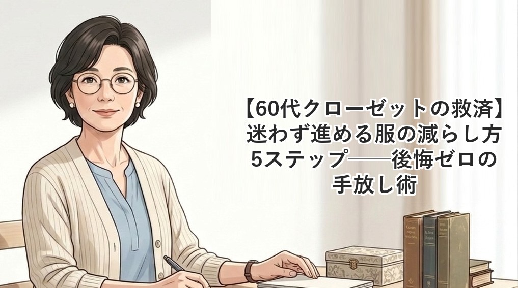 【60代クローゼットの救済】迷わず進める服の減らし方5ステップ──後悔ゼロの手放し術