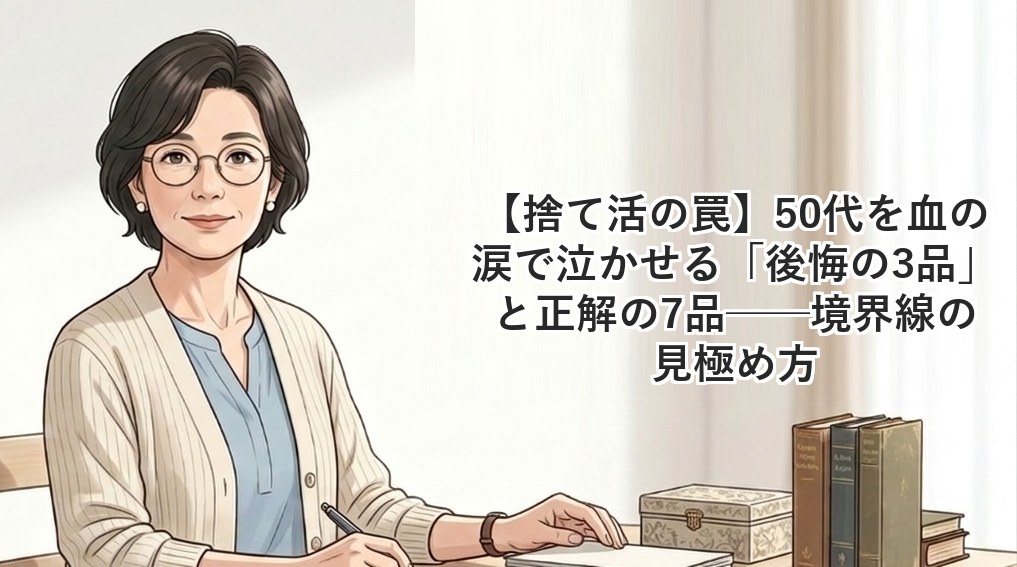 【捨て活の落とし穴】50代が後悔した3品と残したい7品──境界線の見極め方